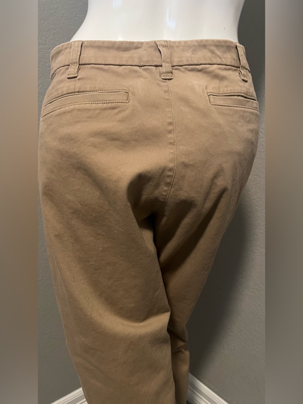 J. CREW Women’s Camel HIGH- RISE GIRLFRIEND CHINO Straight-Leg Pants Size 10 - Picture 9 of 16